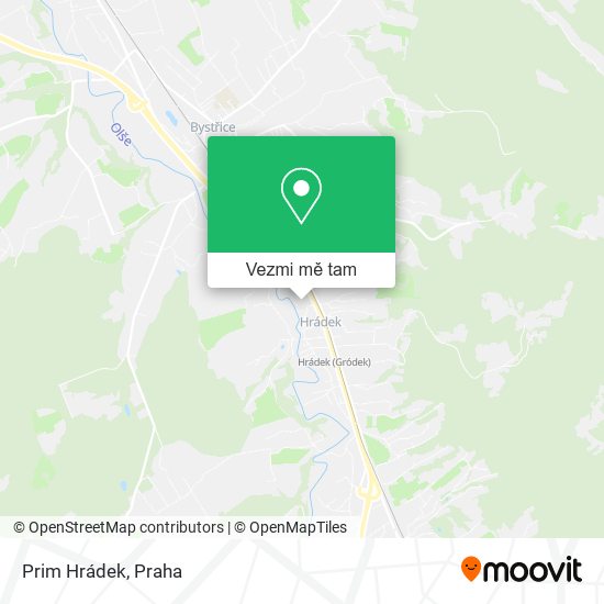 Prim Hrádek mapa