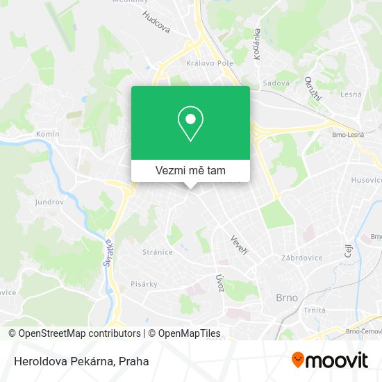 Heroldova Pekárna mapa