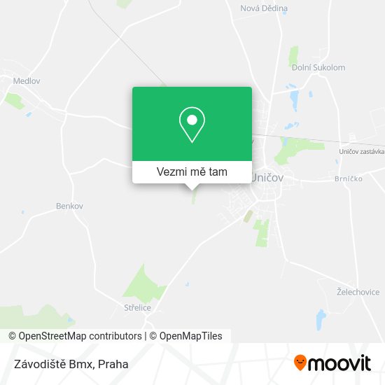 Závodiště Bmx mapa