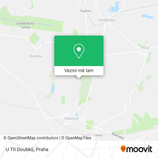 U Tří Doubků mapa