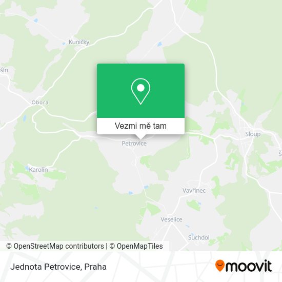 Jednota Petrovice mapa