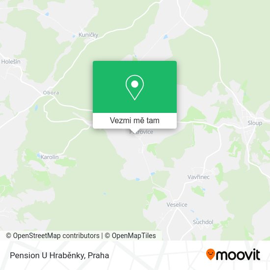 Pension U Hraběnky mapa