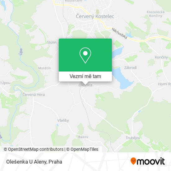 Olešenka U Aleny mapa