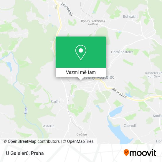 U Gaislerů mapa