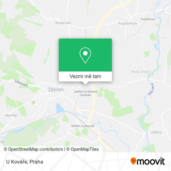 U Kováře mapa
