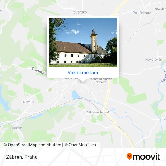Zábřeh mapa