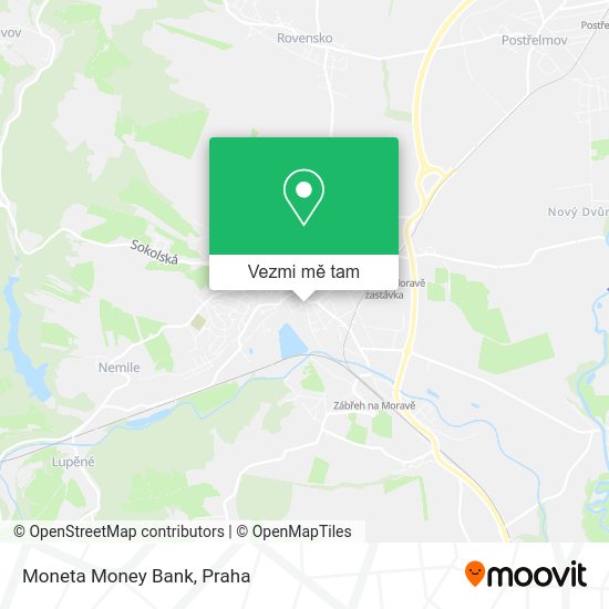 Moneta Money Bank mapa
