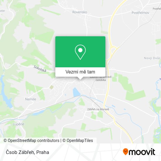 Čsob Zábřeh mapa