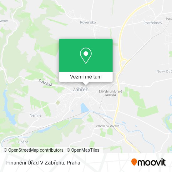 Finanční Úřad V Zábřehu mapa