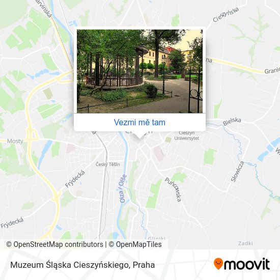 Muzeum Śląska Cieszyńskiego mapa