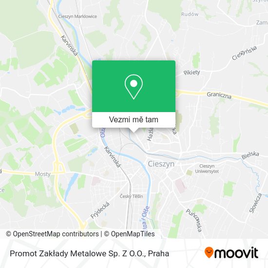 Promot Zakłady Metalowe Sp. Z O.O. mapa