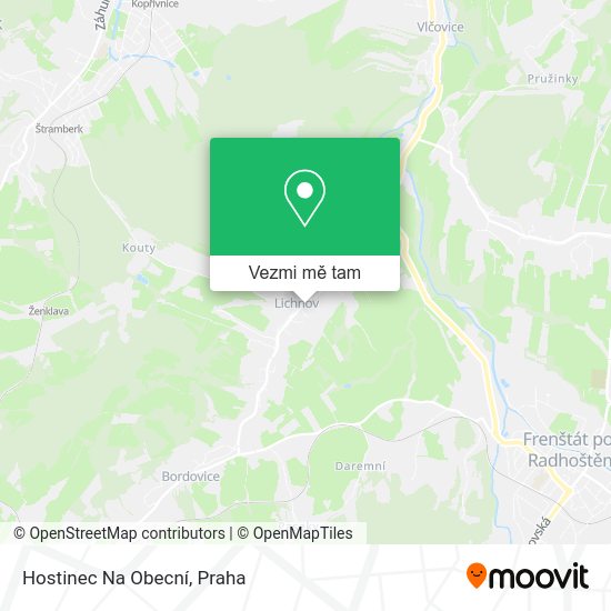 Hostinec Na Obecní mapa