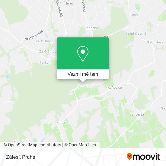 Zálesí mapa