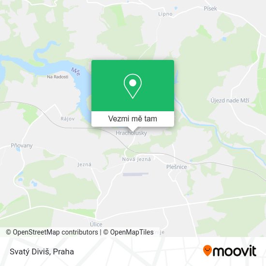 Svatý Diviš mapa