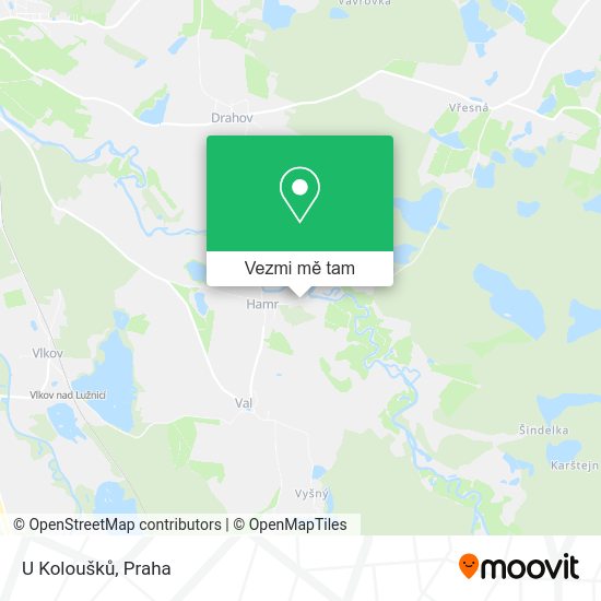 U Koloušků mapa