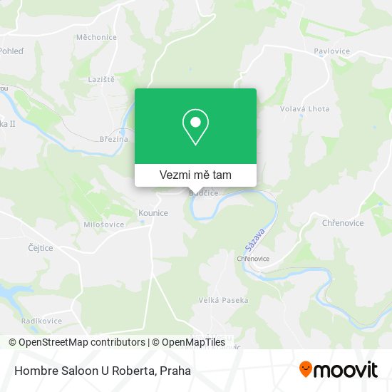 Hombre Saloon U Roberta mapa