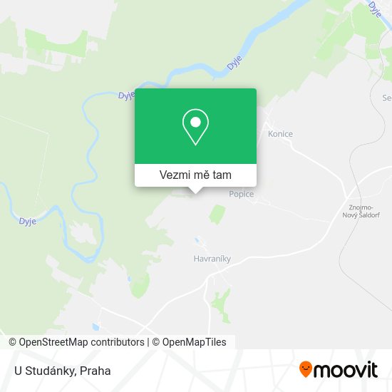U Studánky mapa