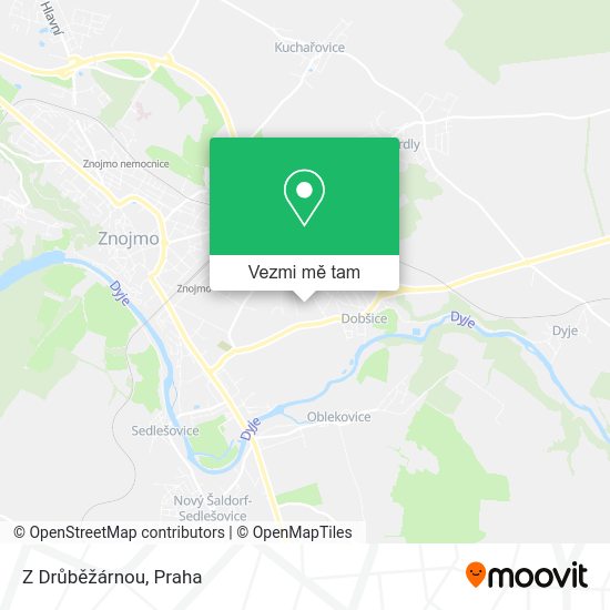 Z Drůběžárnou mapa
