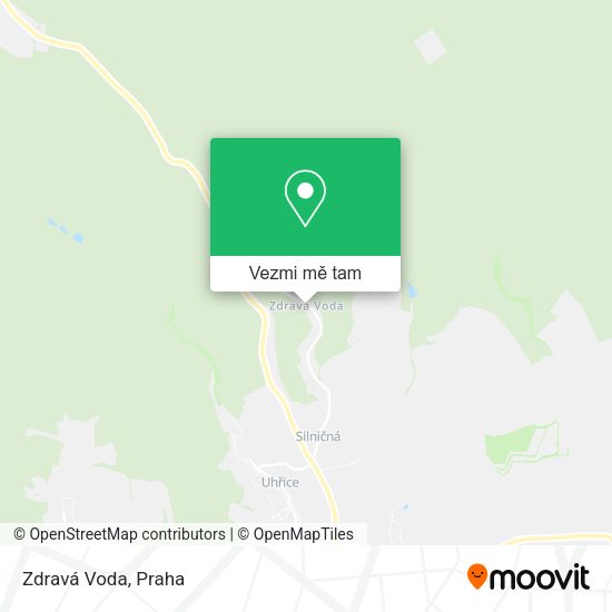Zdravá Voda mapa