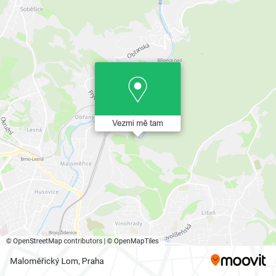 Maloměřický Lom mapa