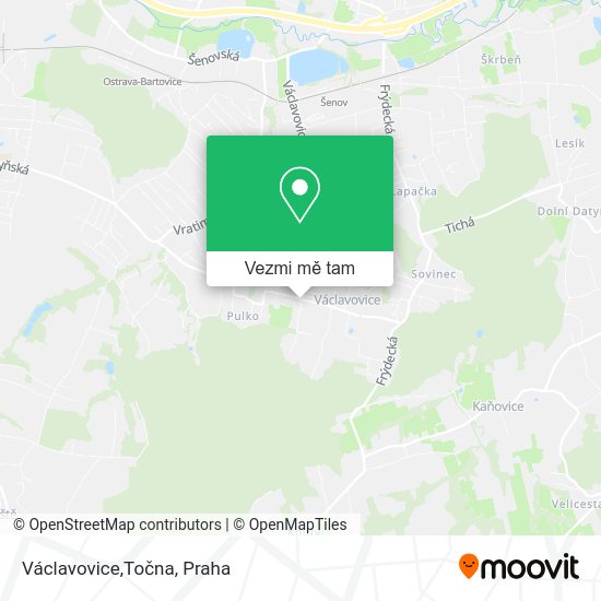 Václavovice,Točna mapa
