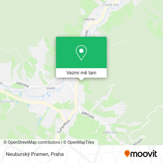 Neuburský Pramen mapa