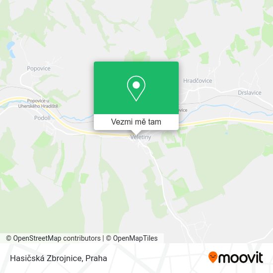 Hasičská Zbrojnice mapa