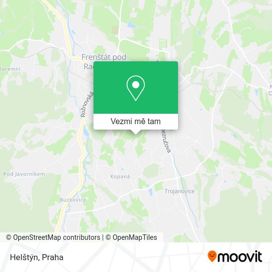 Helštýn mapa
