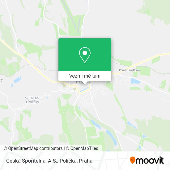 Česká Spořitelna, A.S., Polička mapa