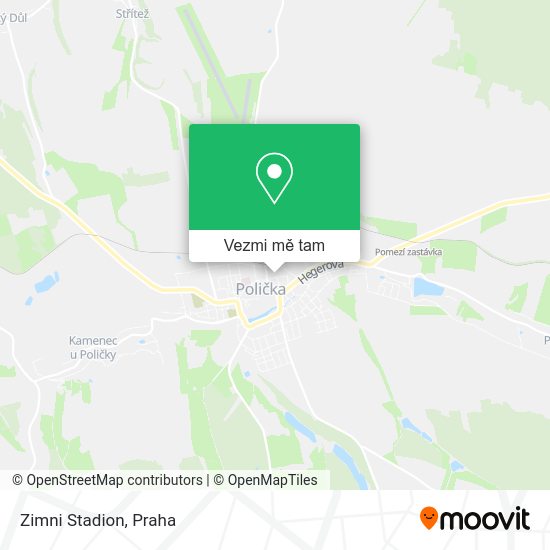 Zimni Stadion mapa