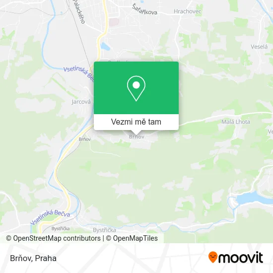 Brňov mapa