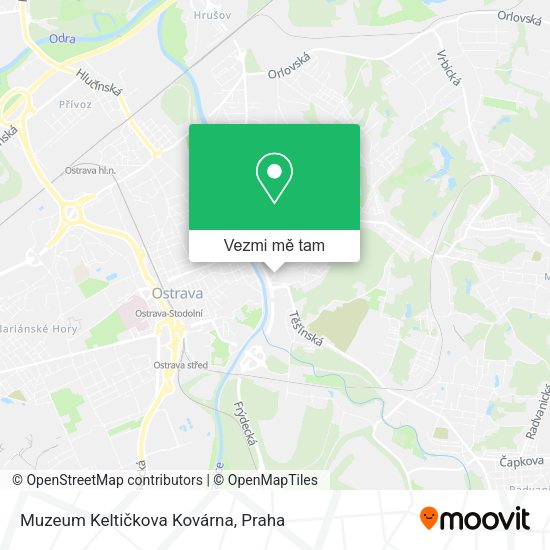 Muzeum Keltičkova Kovárna mapa