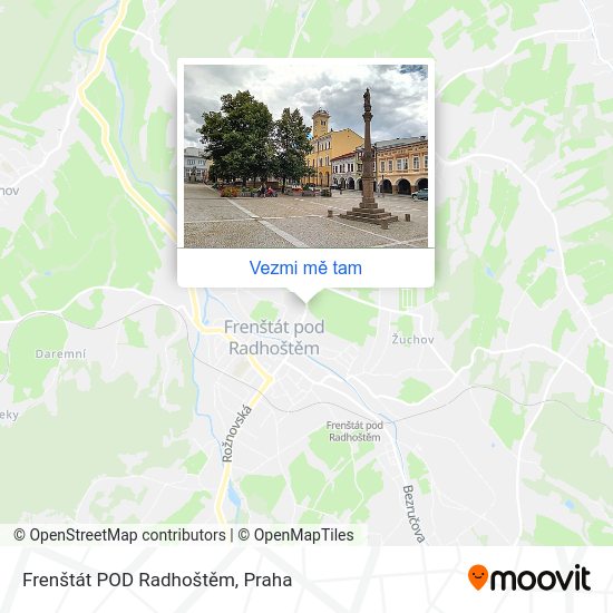 Frenštát POD Radhoštěm mapa