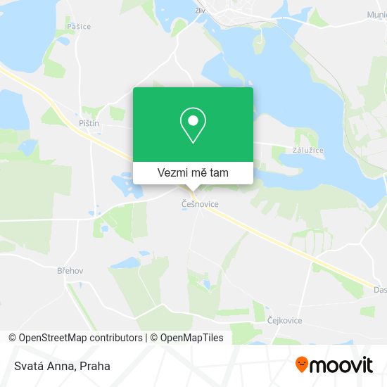 Svatá Anna mapa