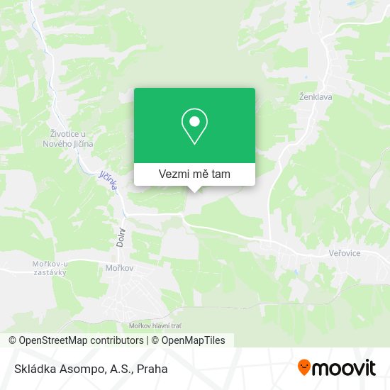 Skládka Asompo, A.S. mapa