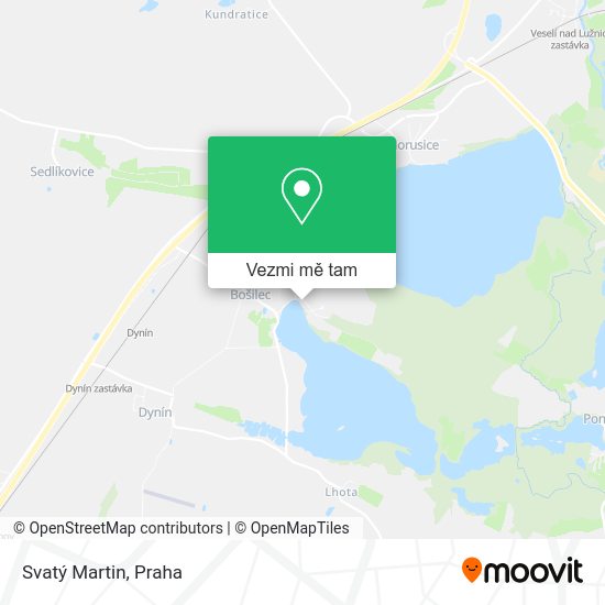 Svatý Martin mapa