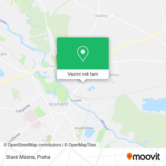 Stará Masna mapa