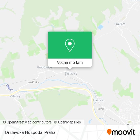 Drslavská Hospoda mapa
