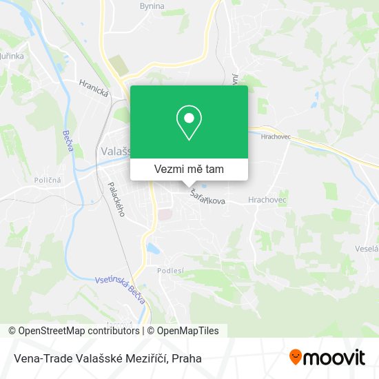 Vena-Trade Valašské Meziříčí mapa