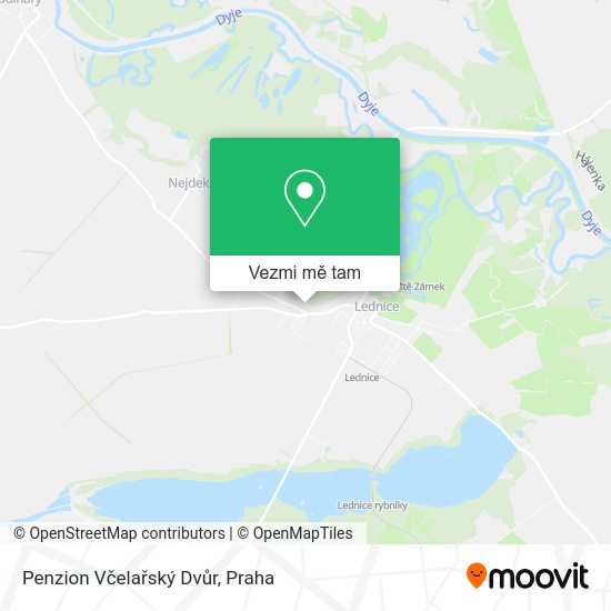 Penzion Včelařský Dvůr mapa