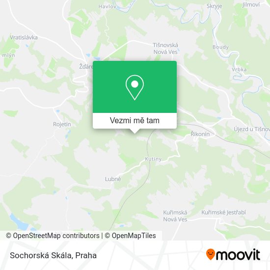 Sochorská Skála mapa