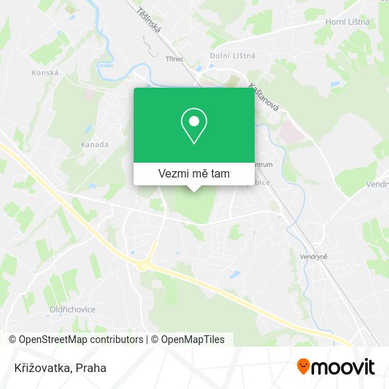 Křižovatka mapa