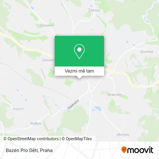 Bazén Pro Děti mapa