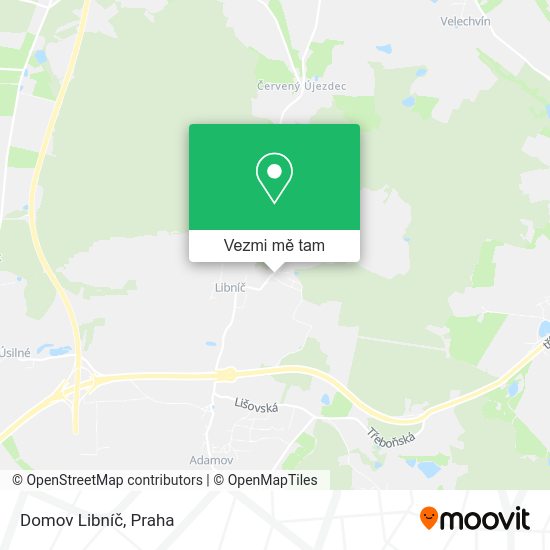 Domov Libníč mapa
