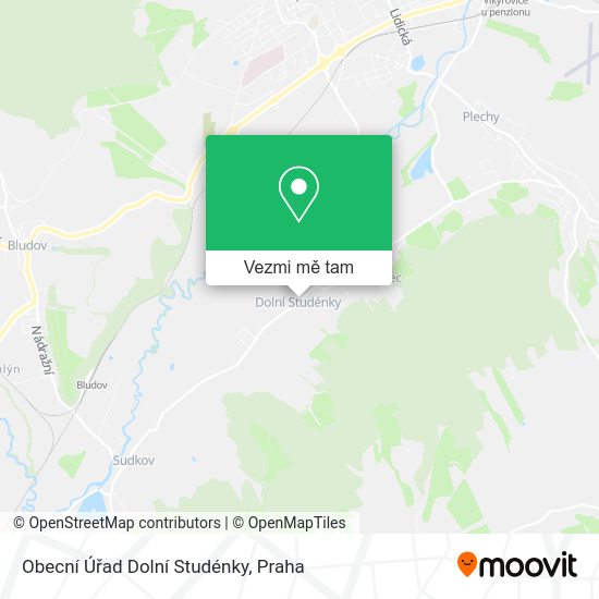 Obecní Úřad Dolní Studénky mapa
