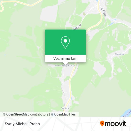 Svatý Michal mapa