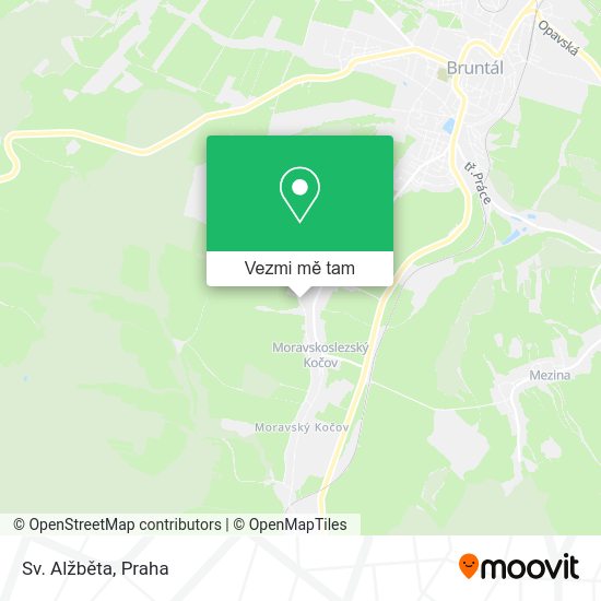 Sv. Alžběta mapa