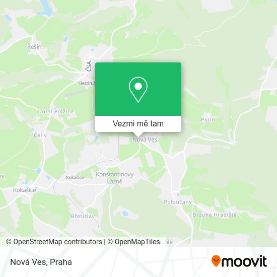 Nová Ves mapa