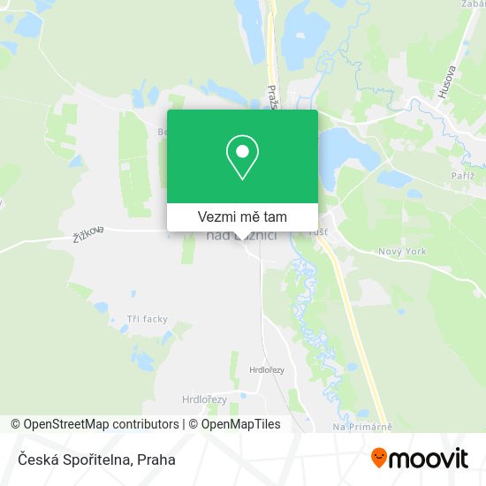Česká Spořitelna mapa