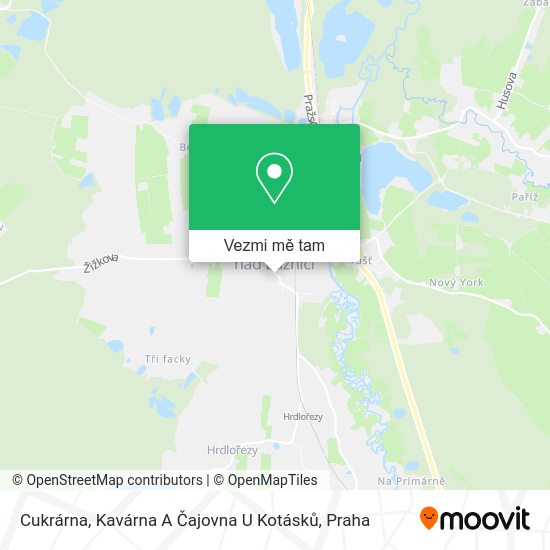 Cukrárna, Kavárna A Čajovna U Kotásků mapa